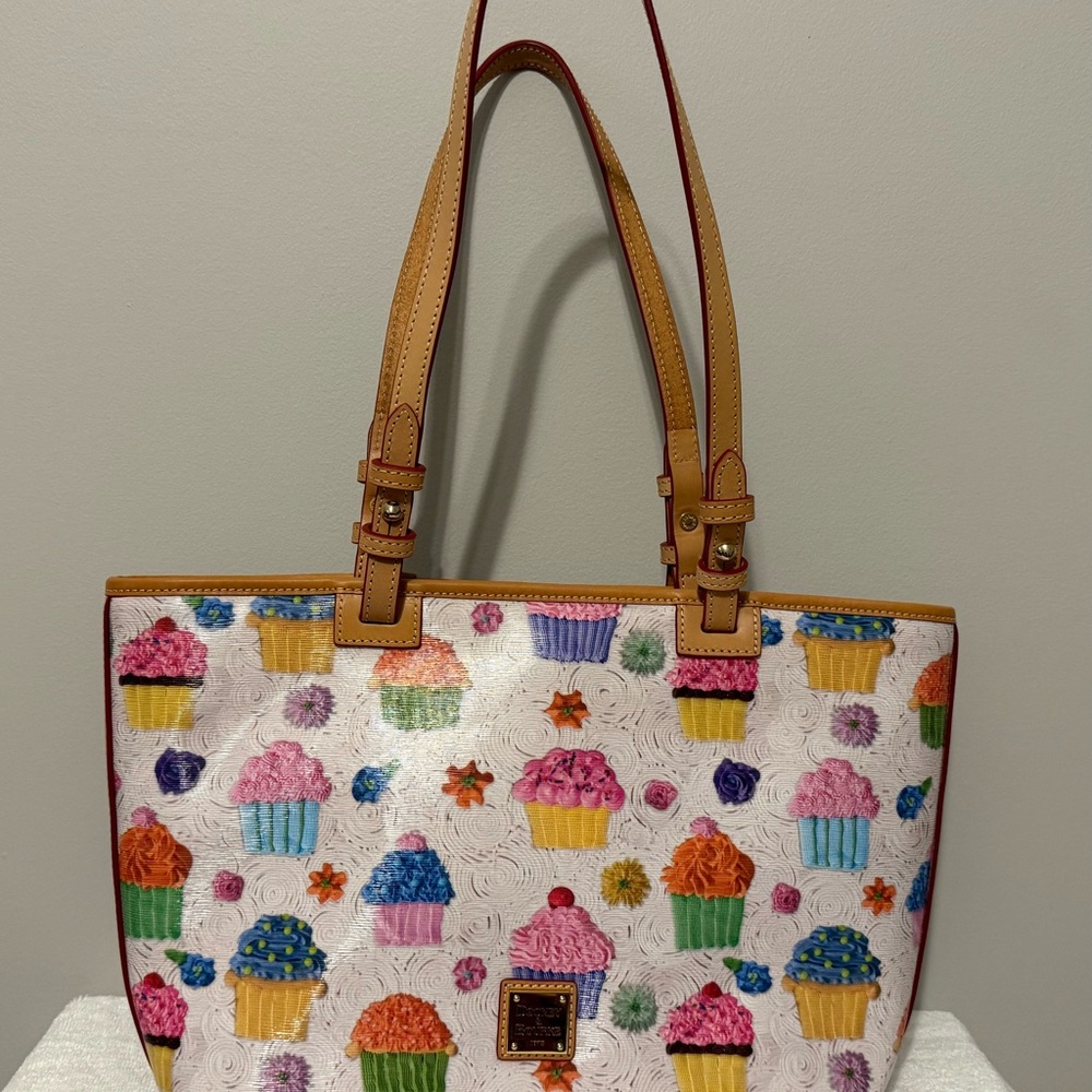 Dooney and Bourke Cupcake Print Tote, Crossbody, and Wristlet Set - Picture 2 of 5